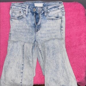 Classic Light Wash Straight Leg Jeans
